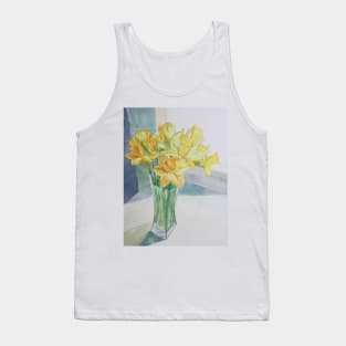 Daffodils in a vase watercolour painting Tank Top